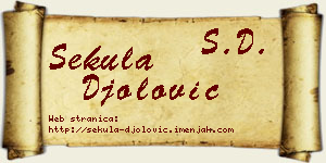Sekula Đolović vizit kartica